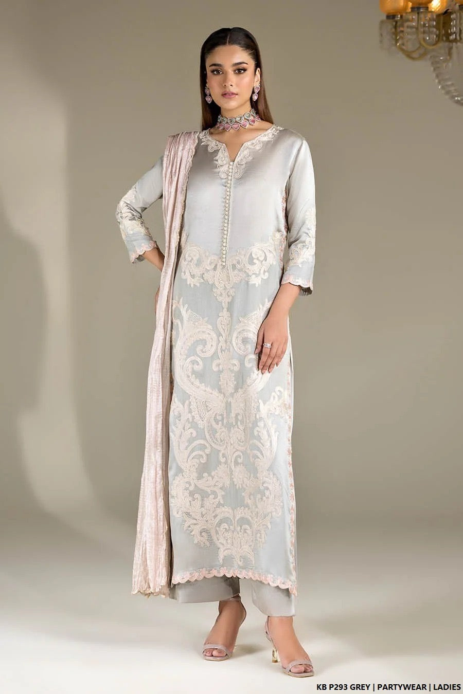 ZIYANA Luxe – Celestial Grace Shamouse Silk 3-Piece Suit