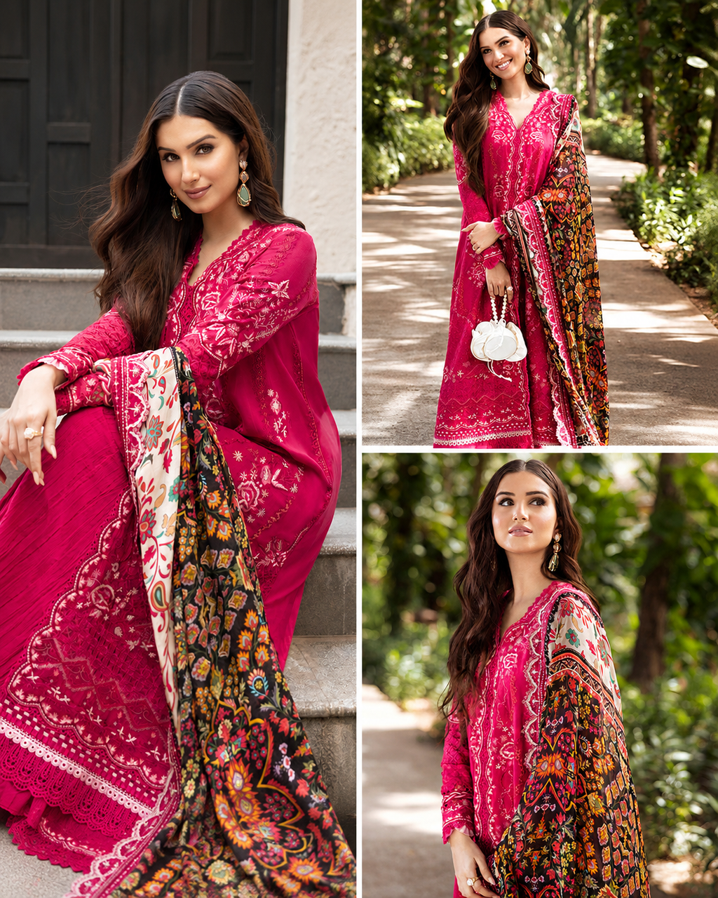 Faiza SAQLAIN zinnia luxury lawn stitched preloved collection