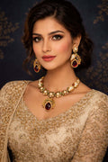 Ruby Elegance Pearl Necklace Set