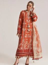 Sienna" luxury lawn designer brand Hussain 10/10