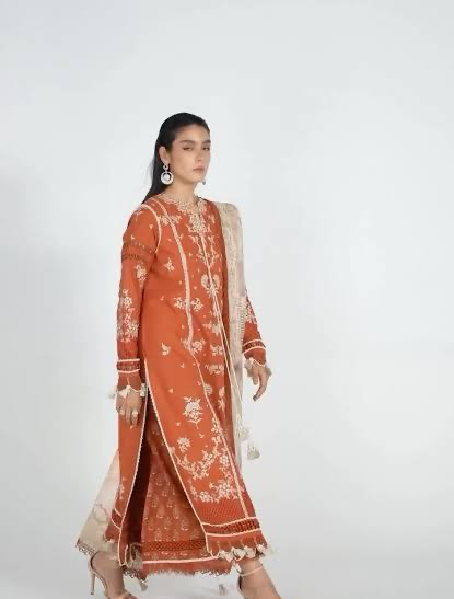 Sienna" luxury lawn designer brand Hussain 10/10
