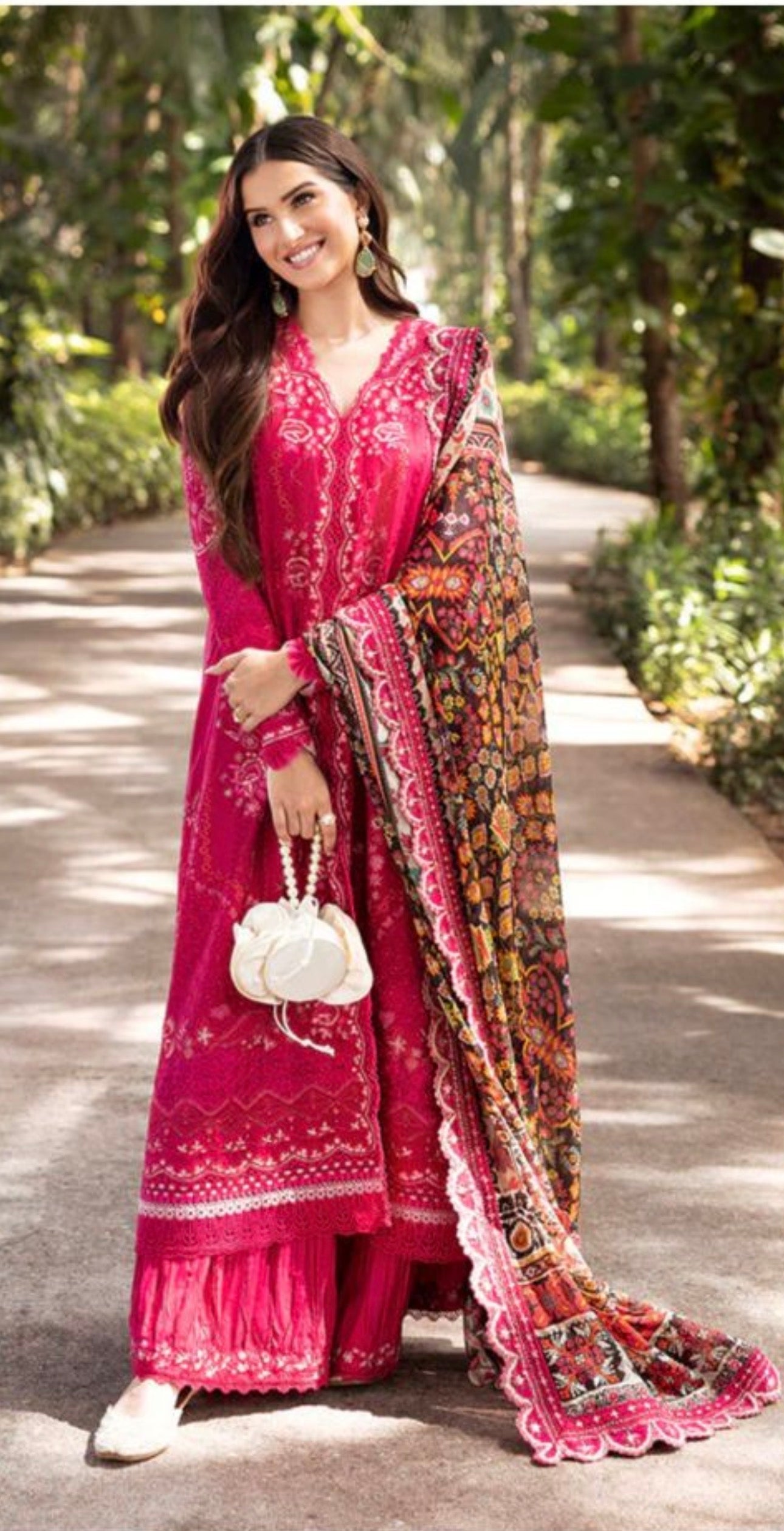Faiza SAQLAIN zinnia luxury lawn stitched preloved collection