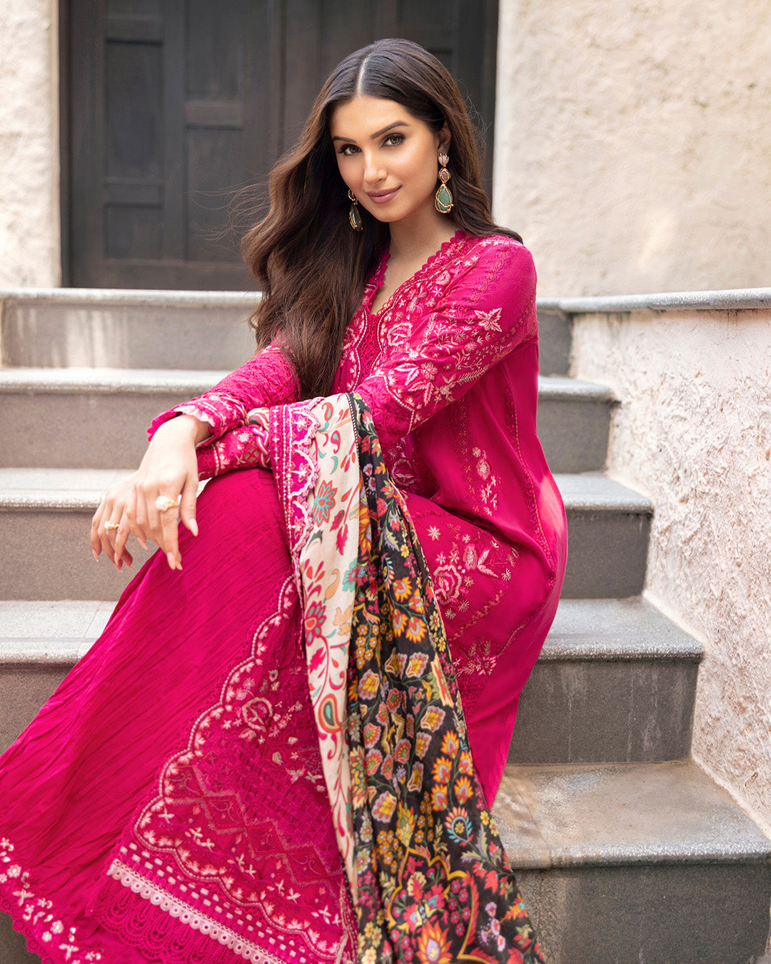 Faiza SAQLAIN zinnia luxury lawn stitched preloved collection