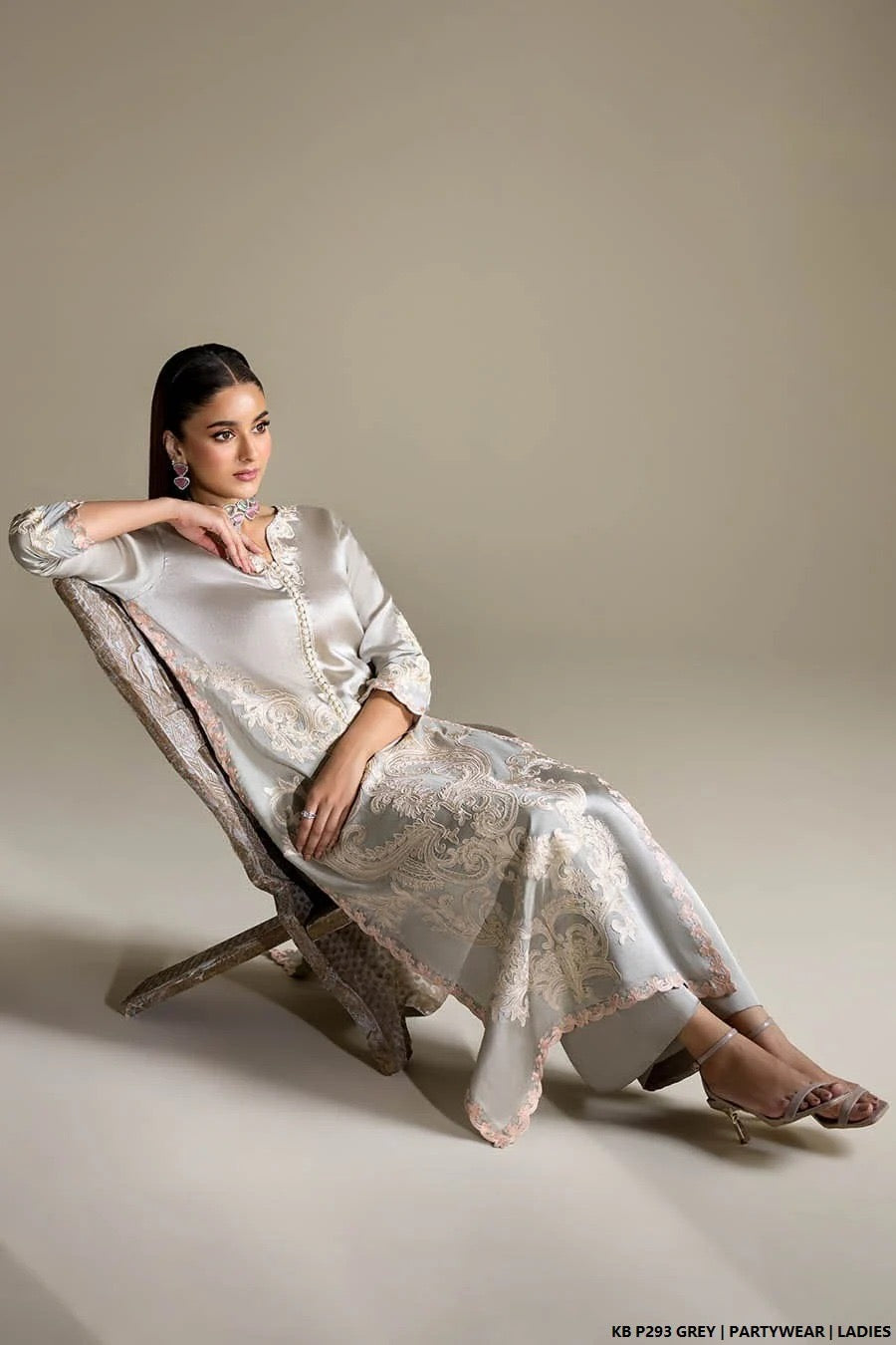 ZIYANA Luxe – Celestial Grace Shamouse Silk 3-Piece Suit
